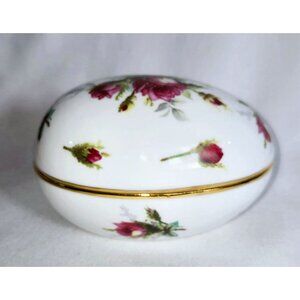 Vintage Hammersley Rose Design Bone China Trinket Box